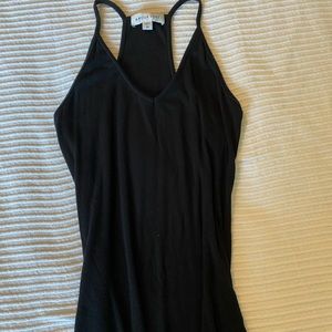 Amour Vert black ribbed tank